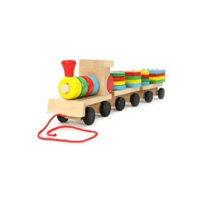 اسباب بازی آموزشی قطار اشکال هندسی مدل Three Small Trains